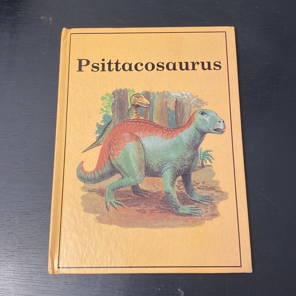 Vintage Rourke Dinosaur Library 7 Books Yellow Orange Peach Decorative Bookshelf - Picture 9 of 16